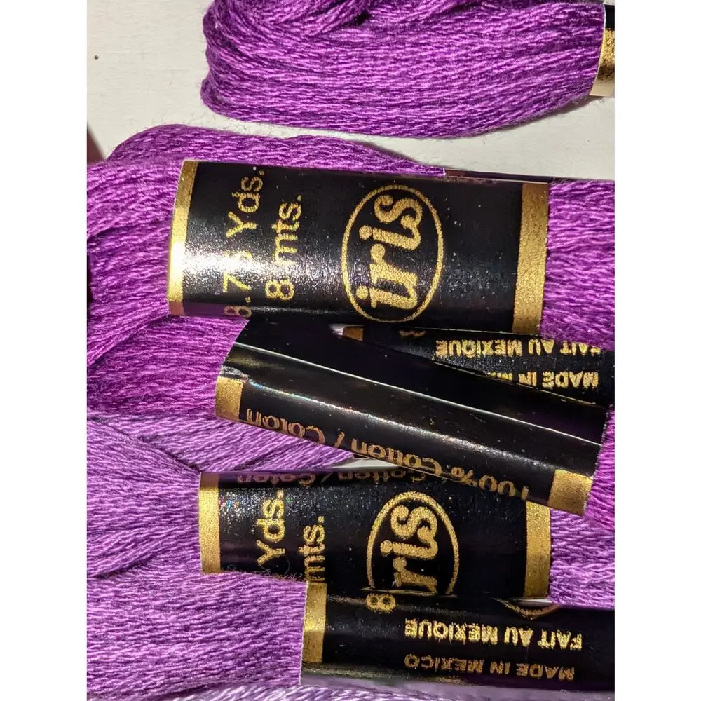 Lot Of 181 IRIS 6-Strand Cotton Embroidery Floss Lot Multicolor Made in Mexico